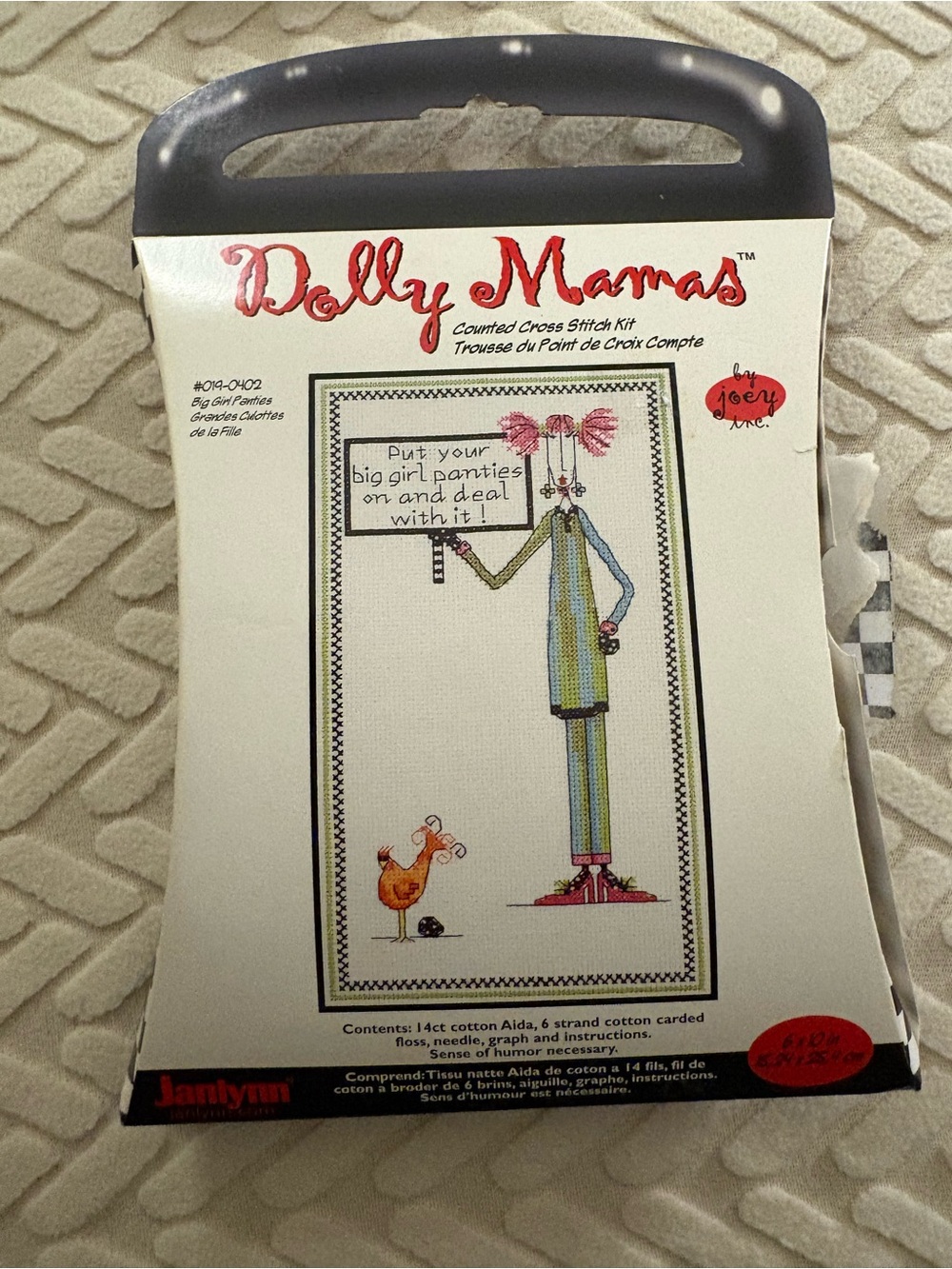 Dolly Mamas Counted Cross Stitch Kit - Big Girl Panties” New